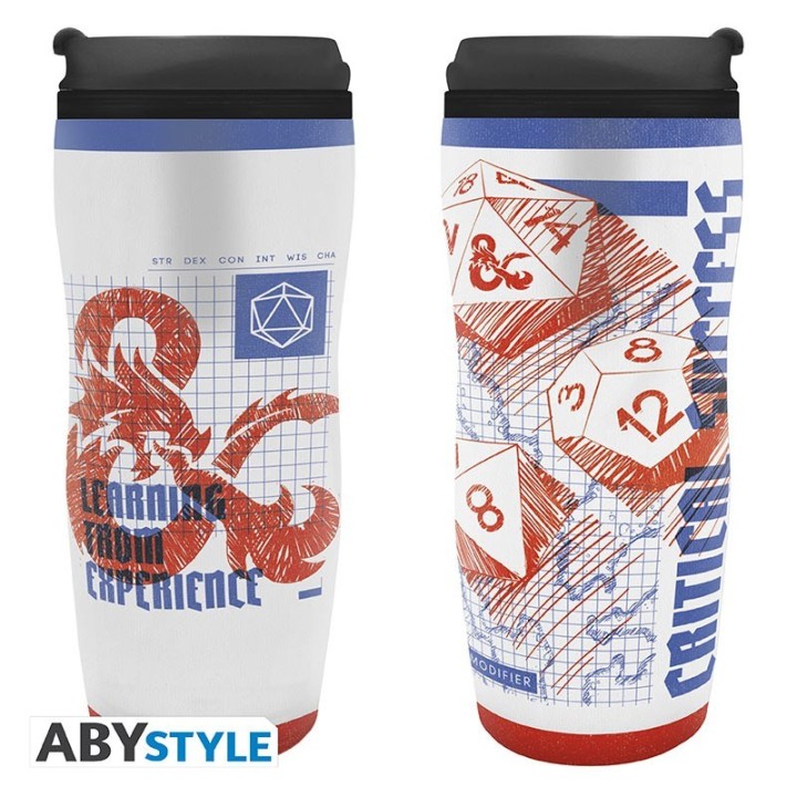 ABYSTYLE DUNGEONS & DRAGONS - Tazza da viaggio: "Sketch Dice"