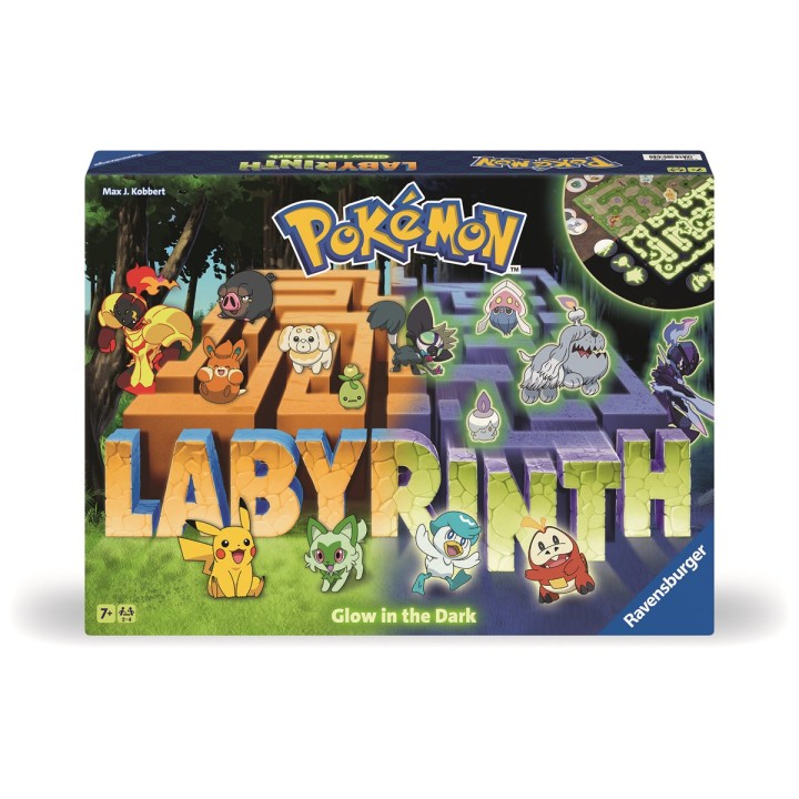 RAVENSBURGER Pokemon Labyrinth Glow in the Dark Labirinto Family