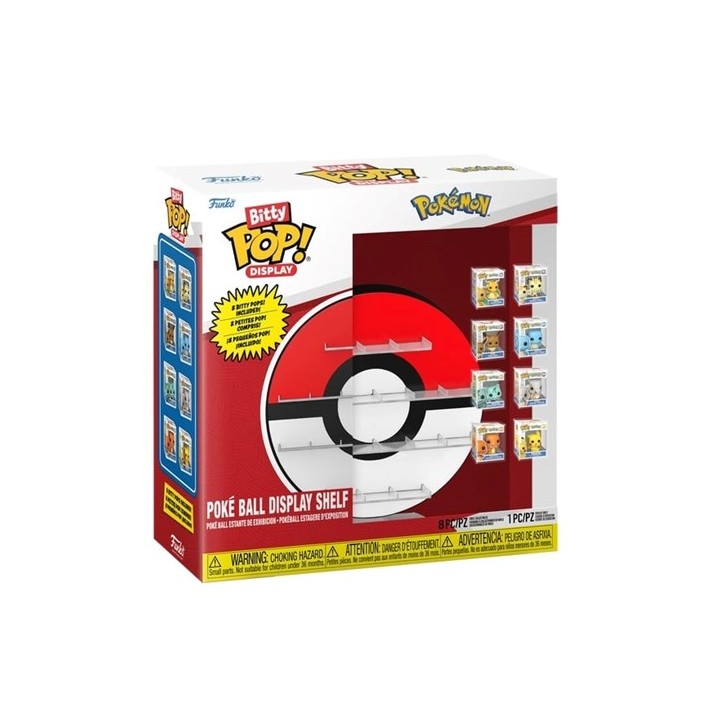 FUNKO Bitty POP Pokemon: Display Shelf Bundle - PokeBall