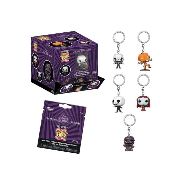 FUNKO Mystery Pocket POP: Nightmare Before Christmas - Keychain 12pz