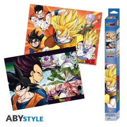 ABYSTYLE DRAGON BALL - Set 2 Poster: "Saiyans" (52x38)