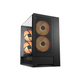 COUGAR CASE MID TOWER OMNY X BLACK 2TG 4FAN ARGB + HUB (supp GPU VERT.
