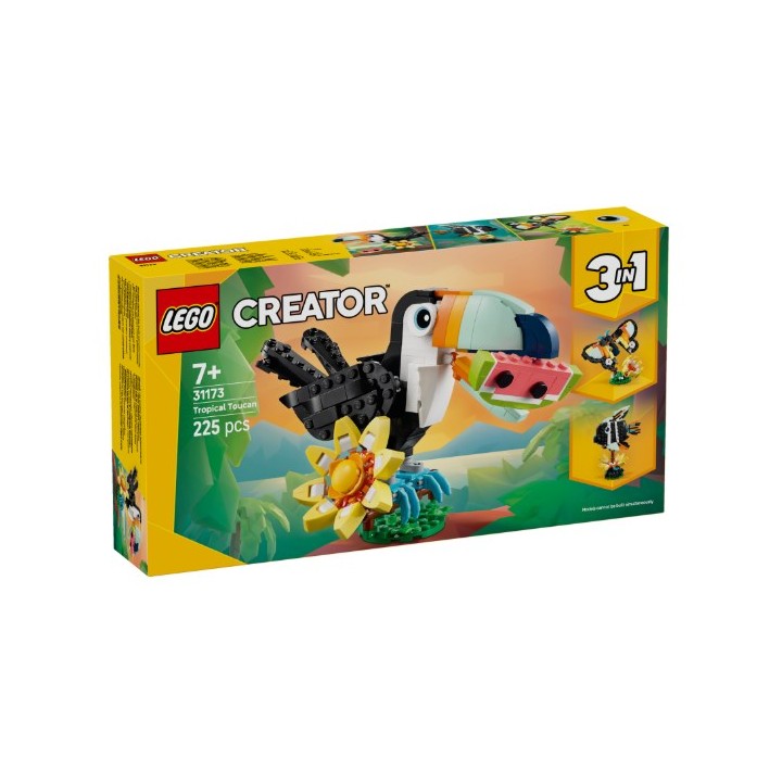 LEGO 31173 CREATOR - Animali selvatici: tucano tropicale