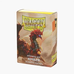 DRAGON SHIELD Small Sleeves - Japanese Matte Amber (60 Sleeves)