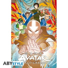 ABYSTYLE AVATAR - Poster grande: "Mastery of the Elements" (91.5x61)