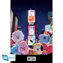 ABYSTYLE BT21 - Poster Maxi 91.5x61 : "Times Square"