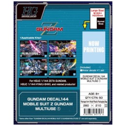 BANDAI GUNDAM DECAL144 MOBILE SUIT Z GUNDAM MULTIUSE 1