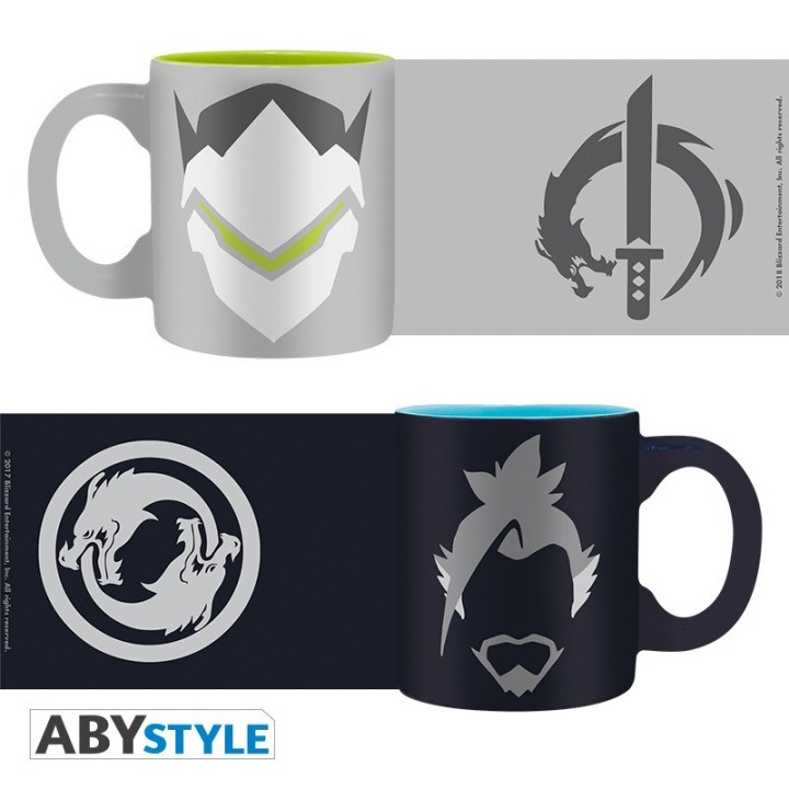 ABYSTYLE OVERWATCH - Set 2 tazzine 110 ml: "Hanzo & Genji"