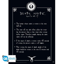 ABYSTYLE DEATH NOTE - Poster 52x38 :" Rules"