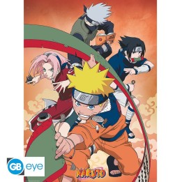 ABYSTYLE NARUTO - Set 2 Poster: " Team 7 " (52x38Cm)