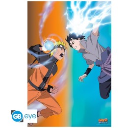 ABYSTYLE NARUTO SHIPPUDEN - Poster Maxi 91.5x61 : "Naruto vs Sasuke"