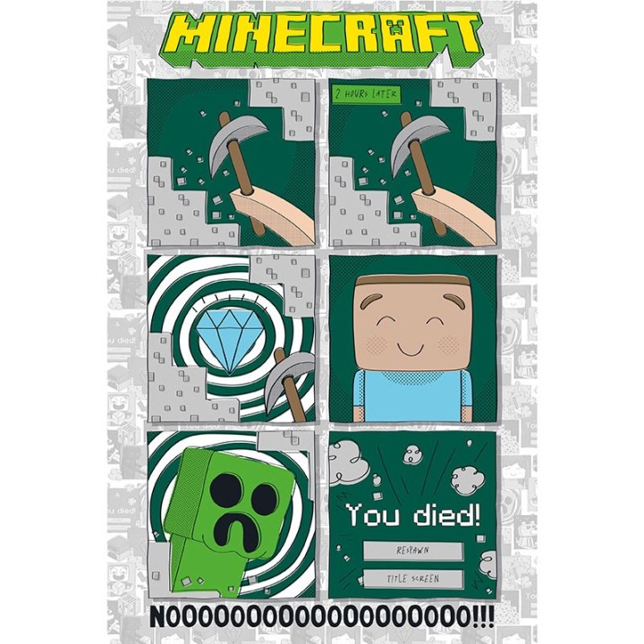 ABYSTYLE MINECRAFT - Poster grande: "One last Diamond" (91.5x61)