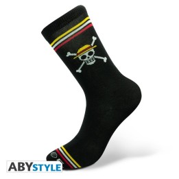 ABYSTYLE ONE PIECE - Calzini Neri: "Skull "