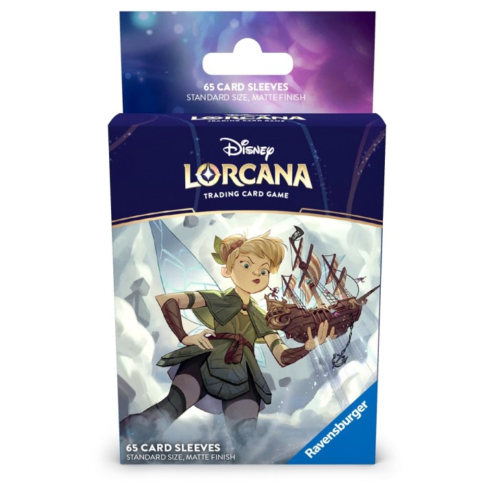 RAVENSBURGER Disney: Lorcana - Set 8 Il Regno di Jafar - 65 Buste Protettive - Tinker Bell - Giant Fairy