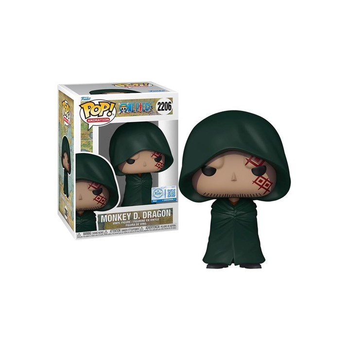 FUNKO POP Animation: One Piece - Monkey D. Dragon W/Chase (Exclusive) 9 cm