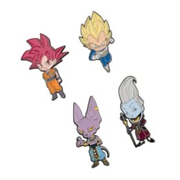 ERIK. SET DI 4 SPILLETTE DRAGON BALL SUPER SAGA BATTLE OF GODS