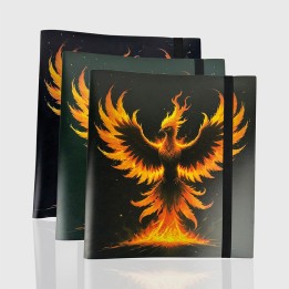 PHOENIX SHIELD Album Flex Toploader 9 Pockets / 12 Pages Phoenix Mix Color