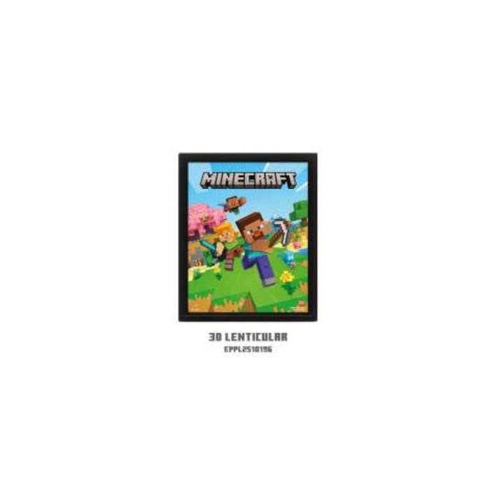 PYRAMID MINECRAFT (CHARACTERS) 3D LENTICULAR