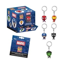 FUNKO Mystery POP Keychain - Marvel Comics 12pz