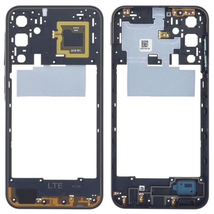 COVER CENTRALE B PER SAMSUNG GALAXY A15 4G A155F NERO