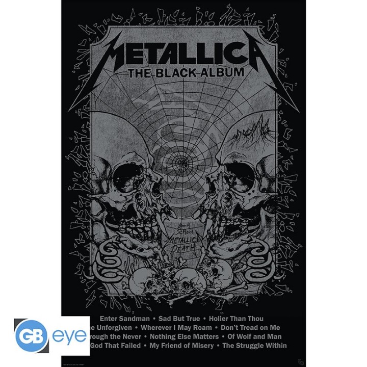 ABYSTYLE METALLICA - Poster grande: "Black Album" (91.5x61)