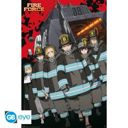 ABYSTYLE FIRE FORCE - Poster grande: "Key art S1 8° brigata" (91.5x61)