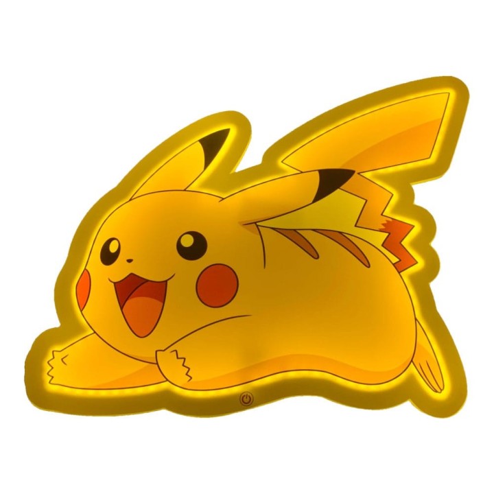 POKEMON LAMPADA LED DA PARETE PIKACHU 22 CM