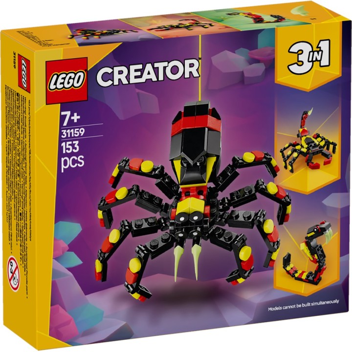 LEGO 31159 CREATOR - Animali selvatici: ragno trasformista