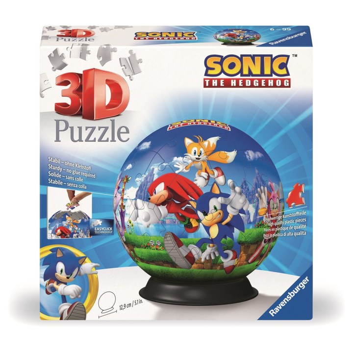 RAVENSBURGER Puzzle-Ball Sonic the Hedgehog​ 3D Puzzle 72 pz