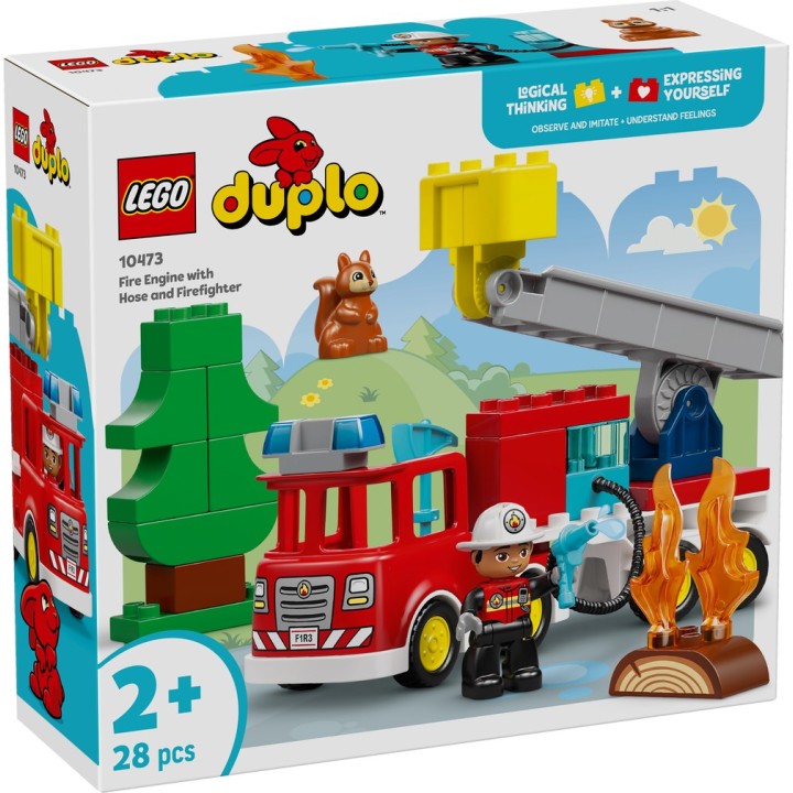 LEGO 10473 DUPLO - Autopompa con manichetta e pompiere