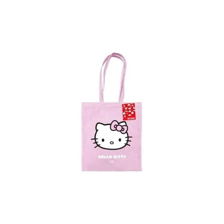 PYRAMID HELLO KITTY BOW LIGHT PINK TOTE BAG