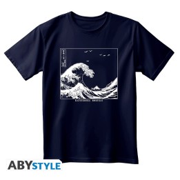 HOKUSAI - Tshirt unisex navy blue - Great Wave - Medium - Men's T-shirts