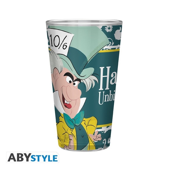 ABYSTYLE DISNEY - Bicchiere Grande 400 ml: Alice "Happy Unbirthday"