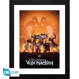 ABYSTYLE THE LEGEND OF VOX MACHINA - Poster incorniciato: "Key Art" (30x40)