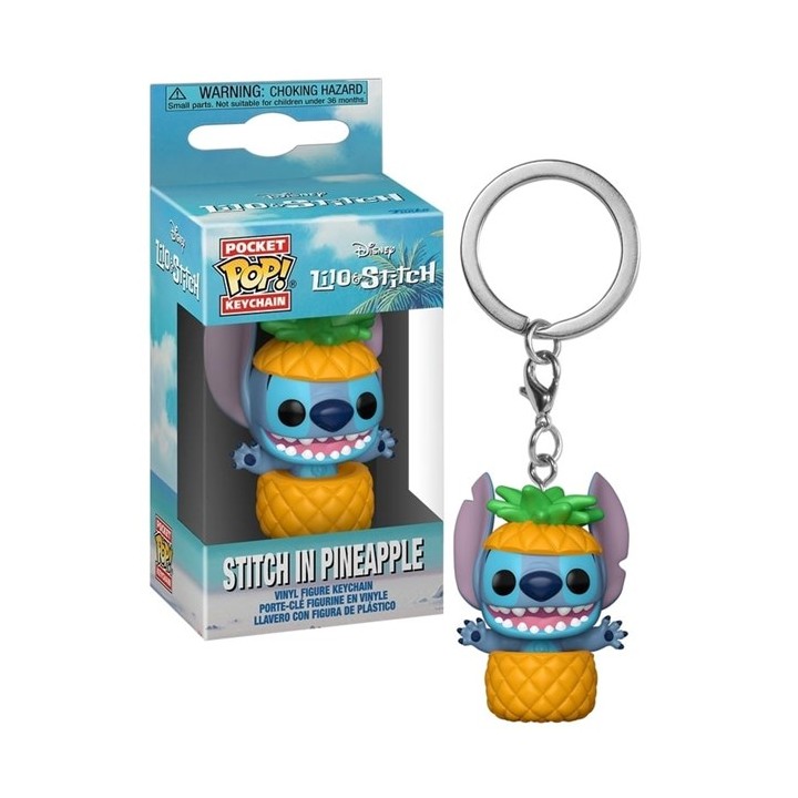 FUNKO POP Keychain Disney: Lilo & Stitch - Stitch In Pineapple