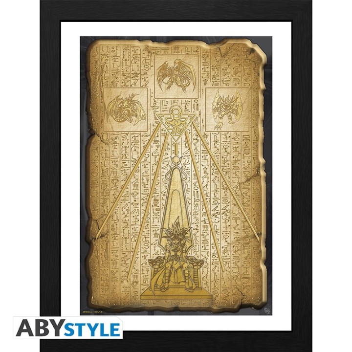 ABYSTYLE YU-GI-OH! - Poster Incorniciato: "Egyptian Tablet" (30x40)