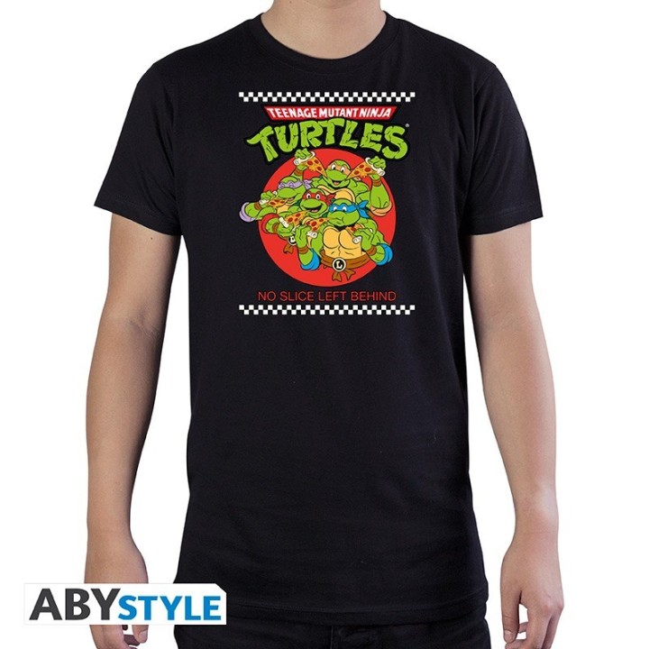 ABYSTYLE TEENAGE MUTANT NINJA TURTLES - T-shirt: "Pizza group" (L) Nera