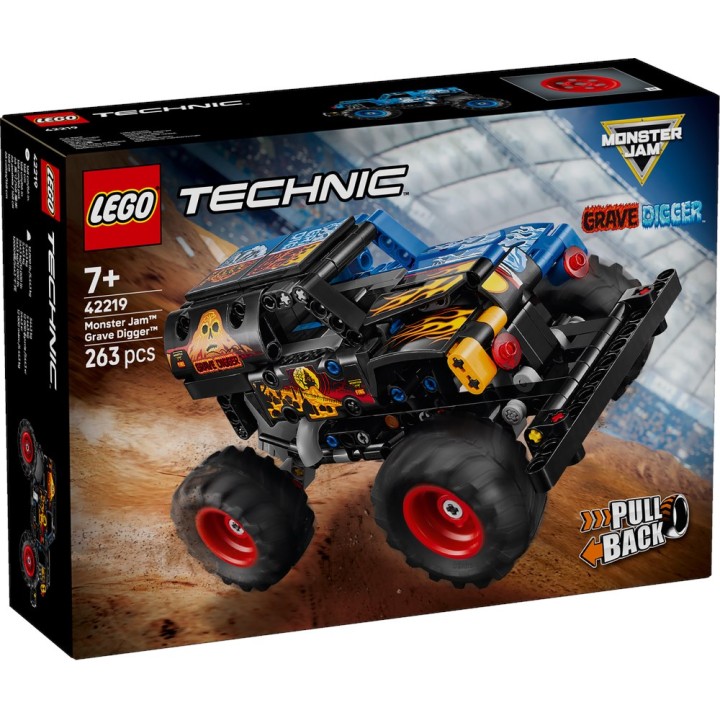LEGO 42219 TECHNIC - Monster Jam Grave Digger Fuoco e Ghiaccio