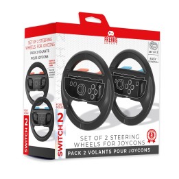 FREAKS AND GEEKS Wheels for Switch 2 Joy-con x2 (Black)