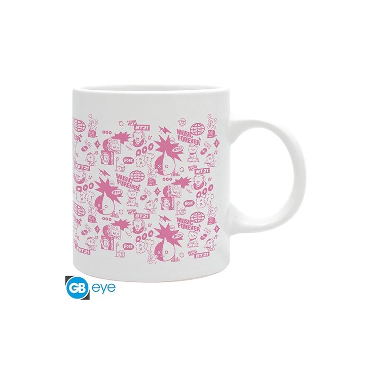 ABYSTYLE BT21 - Tazza 320 ml: "Music Pattern"