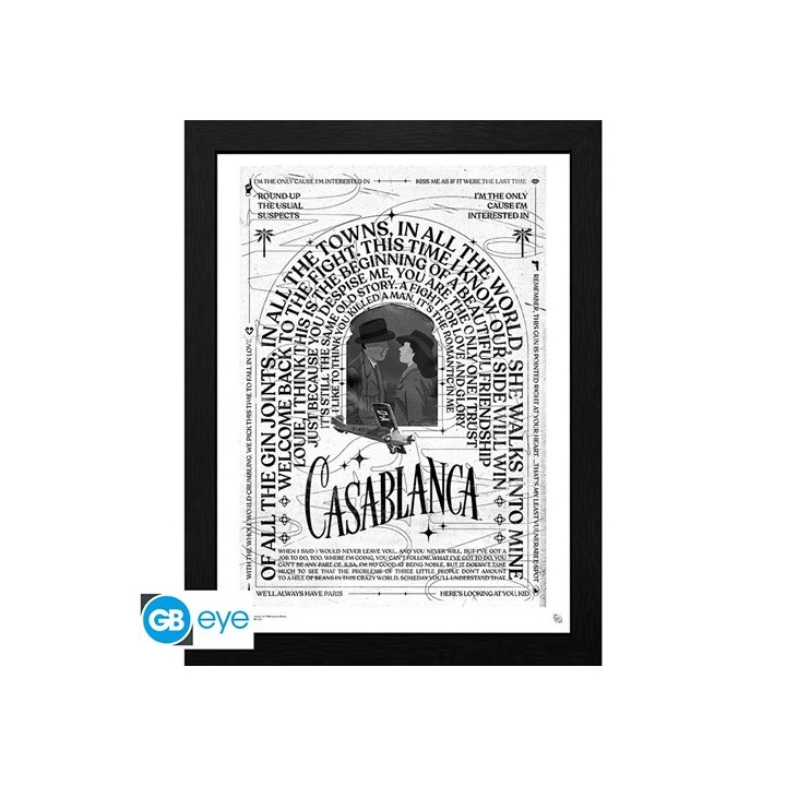 ABYSTYLE CASABLANCA - Poster incorniciato: "Warner 100th" (30x40)