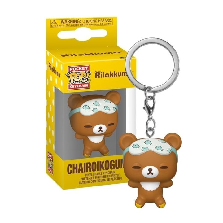 FUNKO POP Keychain: Rilakkuma - Chairoikoguma Sleepy