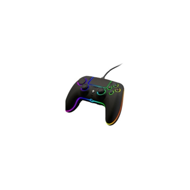QUBICK WIRED CONTROLLER RGB BLACK (PS5)