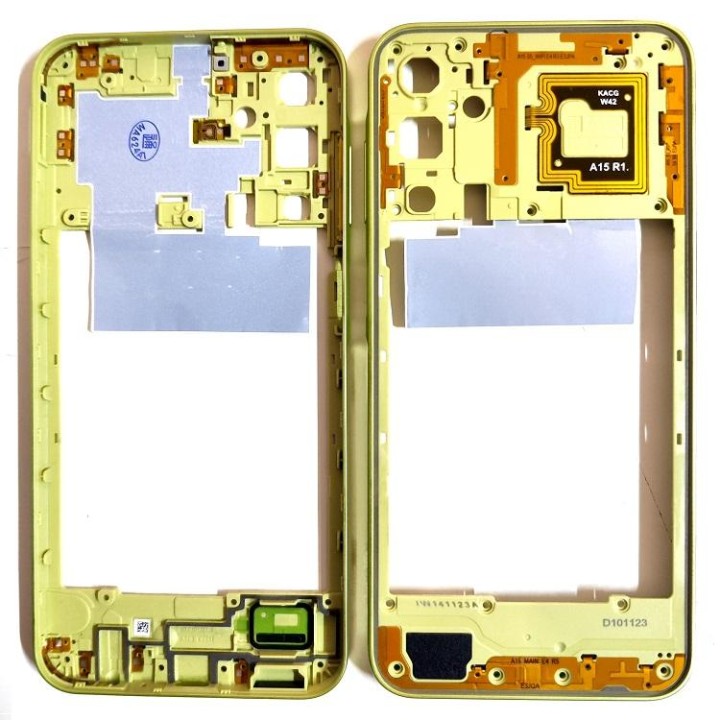 COVER CENTRALE B PER SAMSUNG GALAXY A15 5G A156B GIALLO