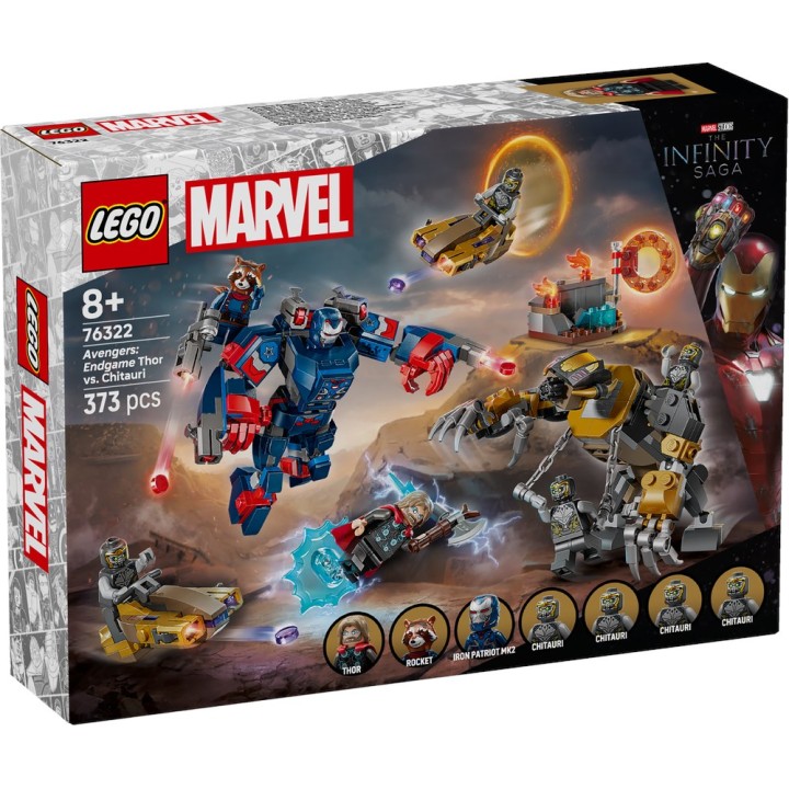 LEGO 76322 SUPER HEROES MARVEL - Avengers: Endgame Thor contro Chitauri