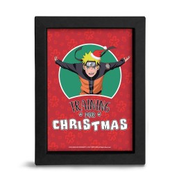 ABYSTYLE NARUTO - Quadro: " Training for Christmas " 15x20cm