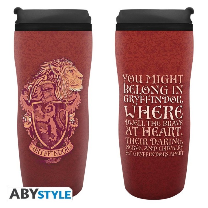 ABYSTYLE HARRY POTTER - Tazza da viaggio isotermica : "Gryffindor"