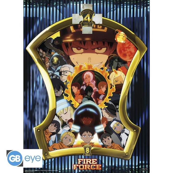 ABYSTYLE FIRE FORCE - Poster 52x38 : "Special Fire Forces"