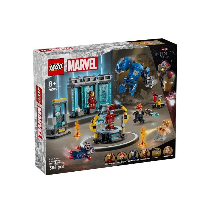LEGO 76315 SUPER HEROES MARVEL - Laboratorio di Iron Man: Sala delle Armature