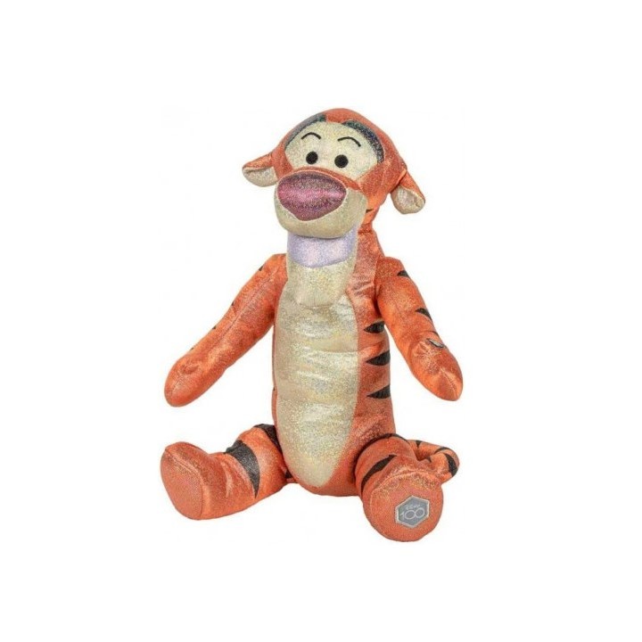 WINNIE THE POOH TIGROU D100 GLITTER PELUCHE 28CM